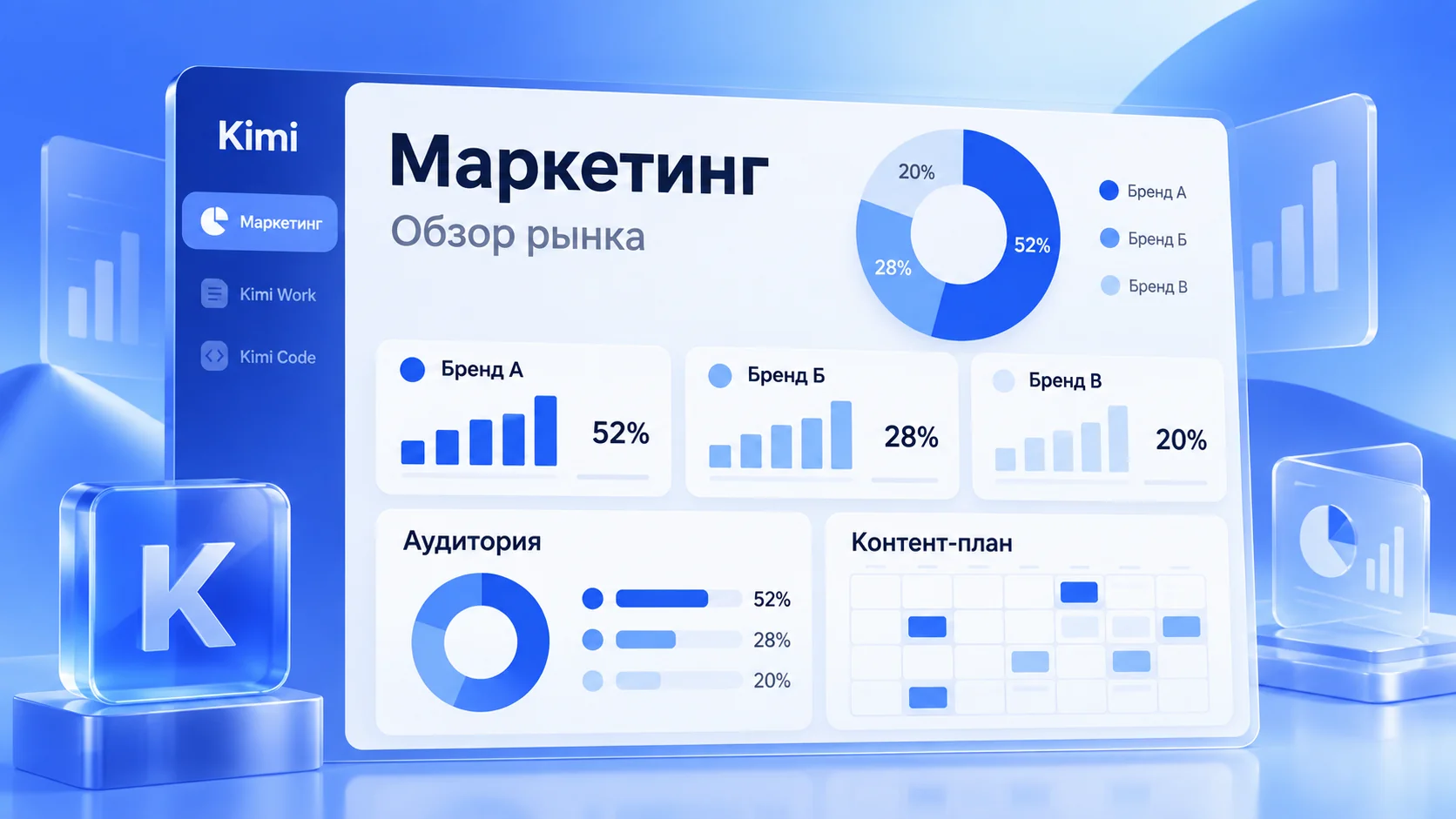 Исследование рынка и контент-план в Kimi