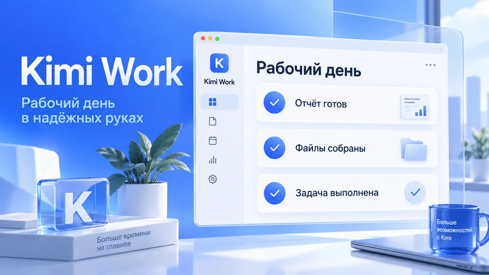Приложение Kimi Work для компьютера